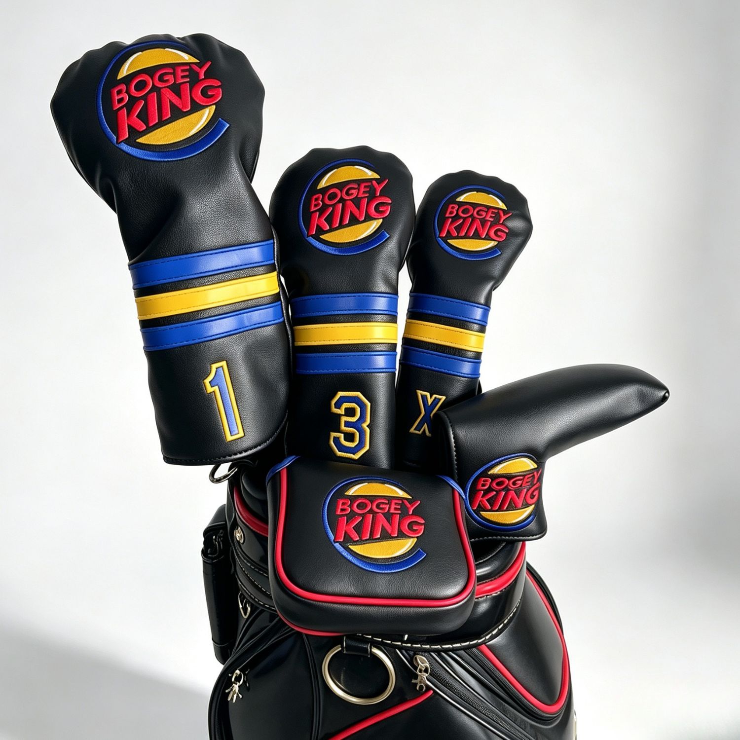 Golf Putter - Komik Bogey King Golf Başlığı Kılıfları,