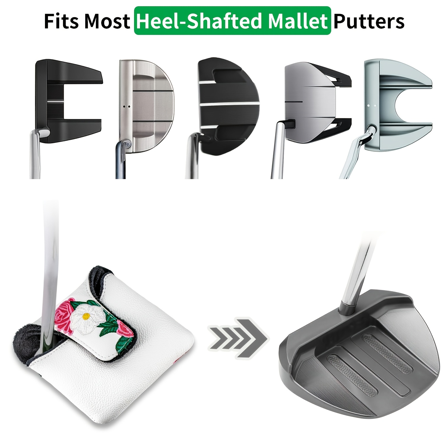1 adet, şakayık çiçeği desenli - Golf Putter incelemesi ve fiyatı