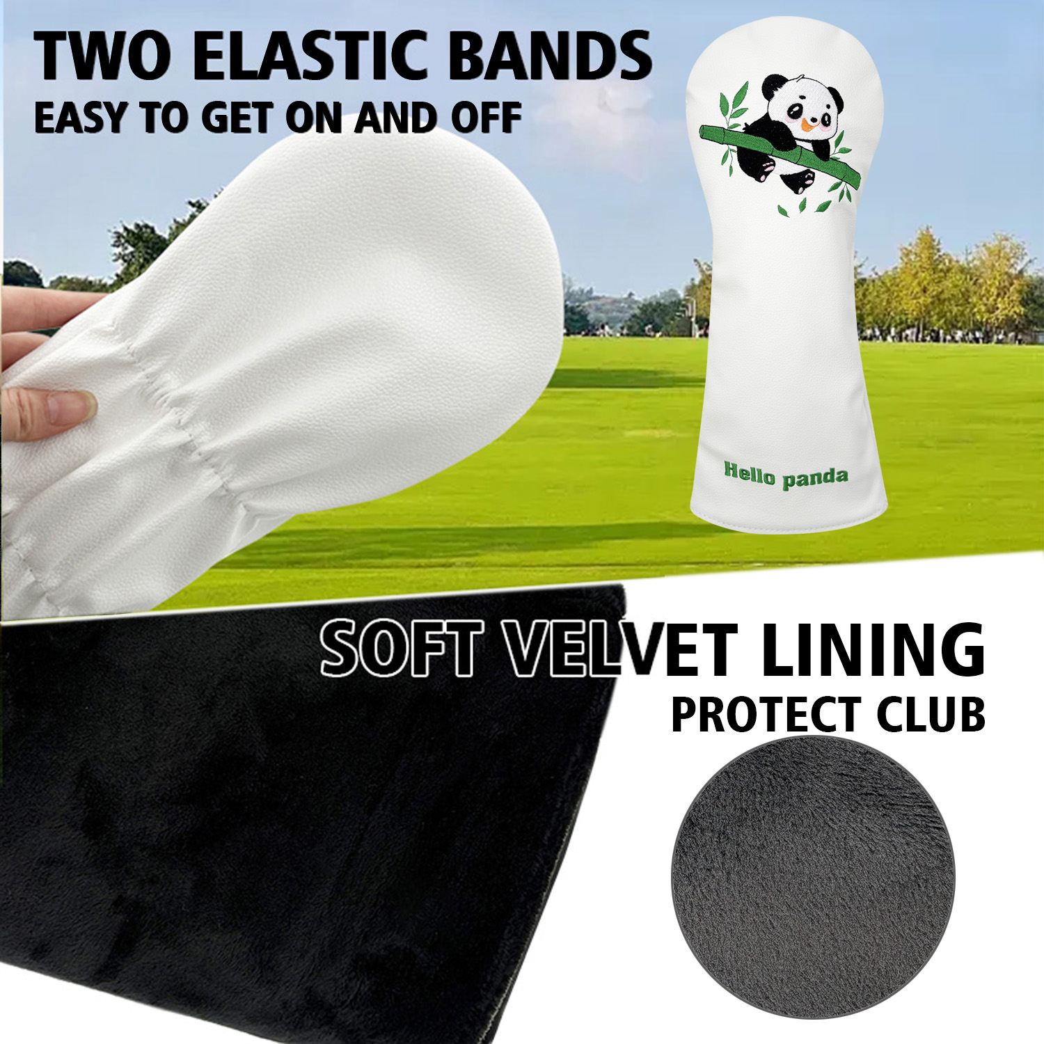 Vintage PU Deri Sevimli Panda  - Golf Driver incelemesi ve fiyatı